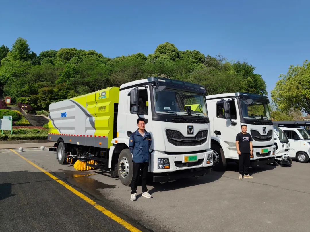 “綠”見安徽！徐工新能源產品亮相銅陵市道路清掃保潔現場會