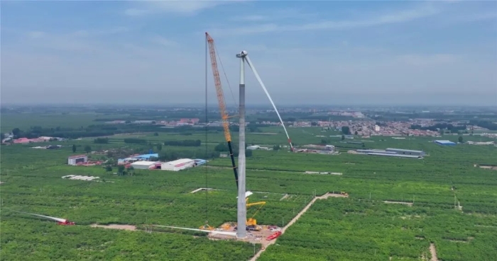 “全球第一吊”再臨燕趙！166米，XCA4000助力華北綠電