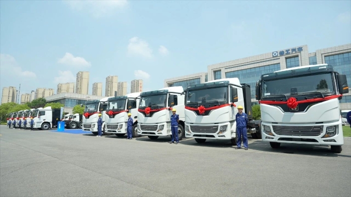 目的地：大西北！100臺徐工新能源重卡滿電啟程