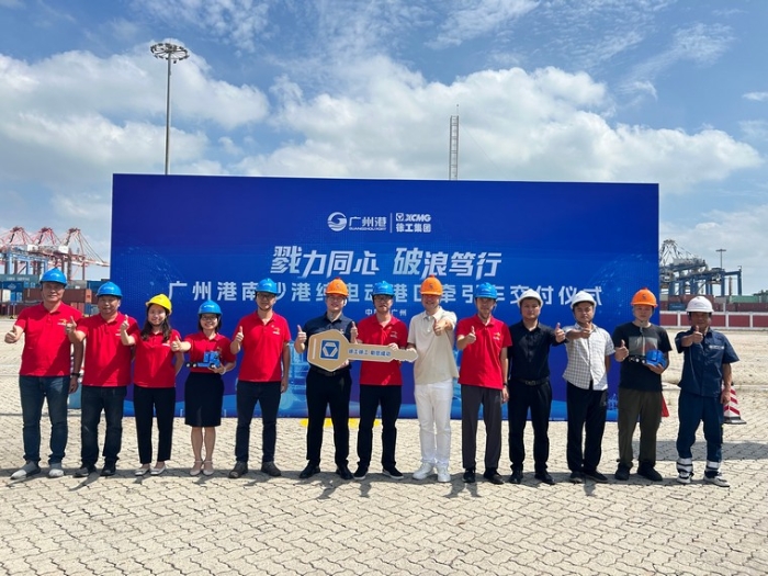 全力以赴！徐工純電動港口牽引車綠動廣州南沙港
