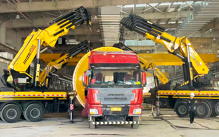 四臂聯動破局！徐工 SQZ4500C 低矮廠房 “扛鼎” 160t