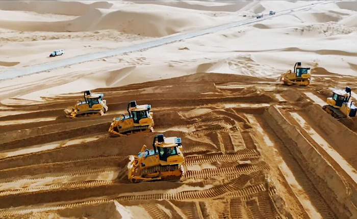 沙漠施工五大難題？徐工D170LGP沙漠型推土機硬核破解！