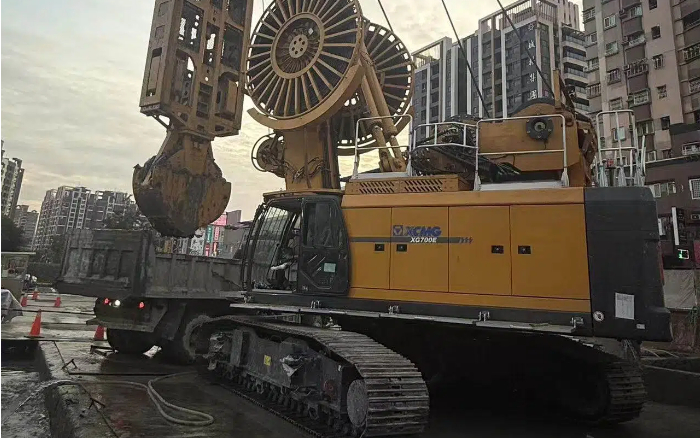 穩保施工！徐工地下連續墻液壓抓斗攻克東南亞復雜工況